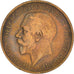 Monnaie, Grande-Bretagne, George V, 1/2 Penny, 1917, TB+, Bronze, KM:809