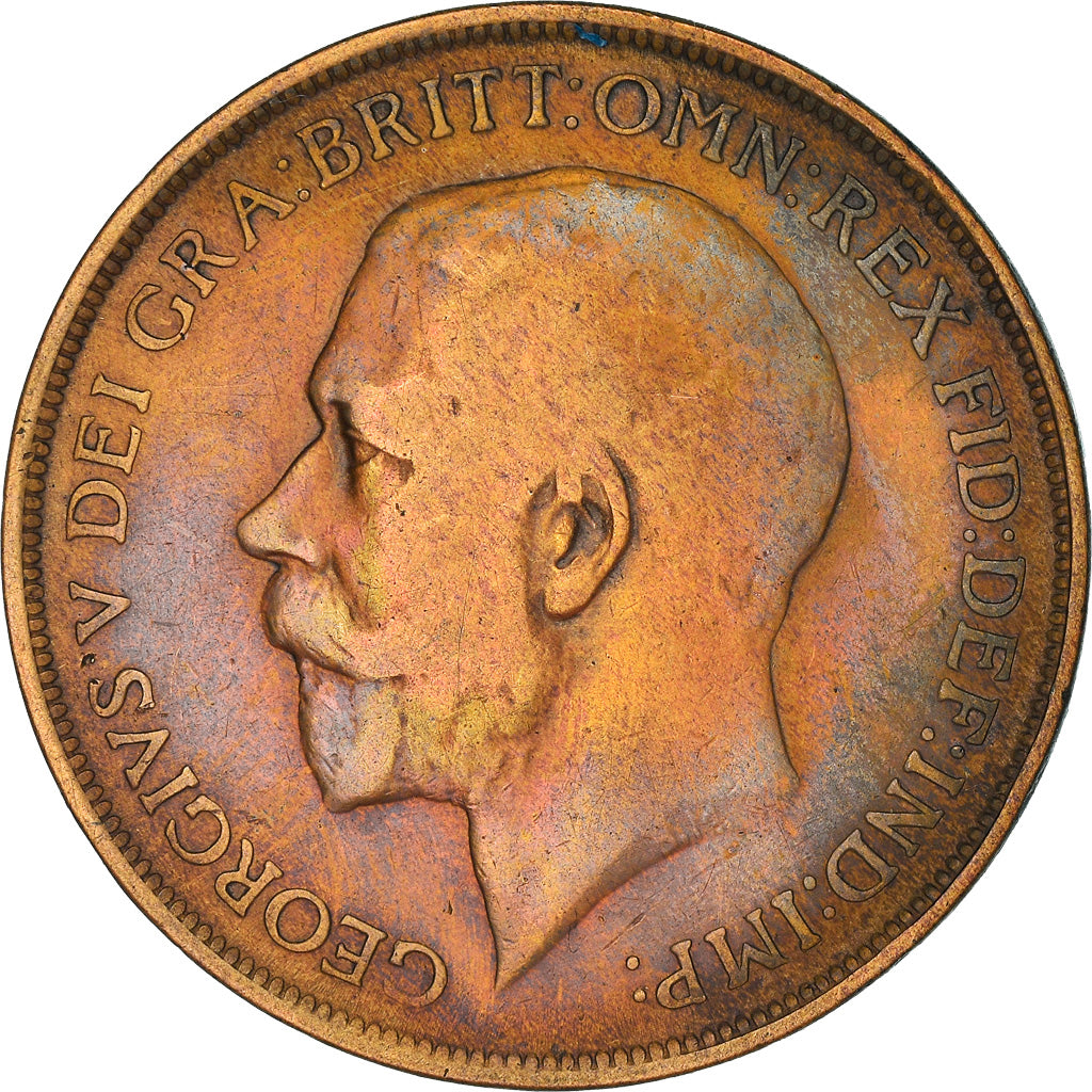 Moeda, Grã-Bretanha, George V, Penny, 1912, VF(20-25), Bronze, KM:810