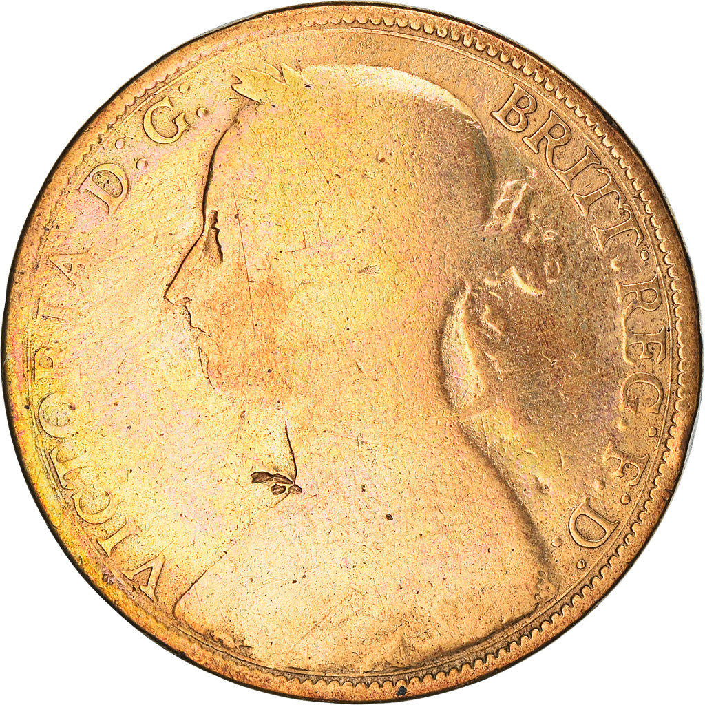 Monnaie, Grande-Bretagne, Victoria, Penny, 1892, B, Bronze, KM:755