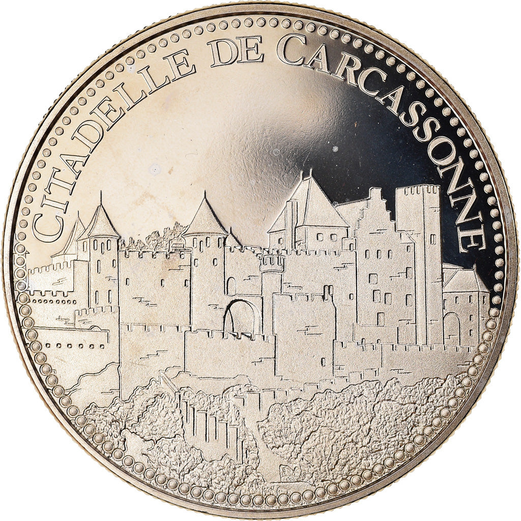 France, Medal, La Citadelle de Carcassonne, MS(65-70), Copper-nickel