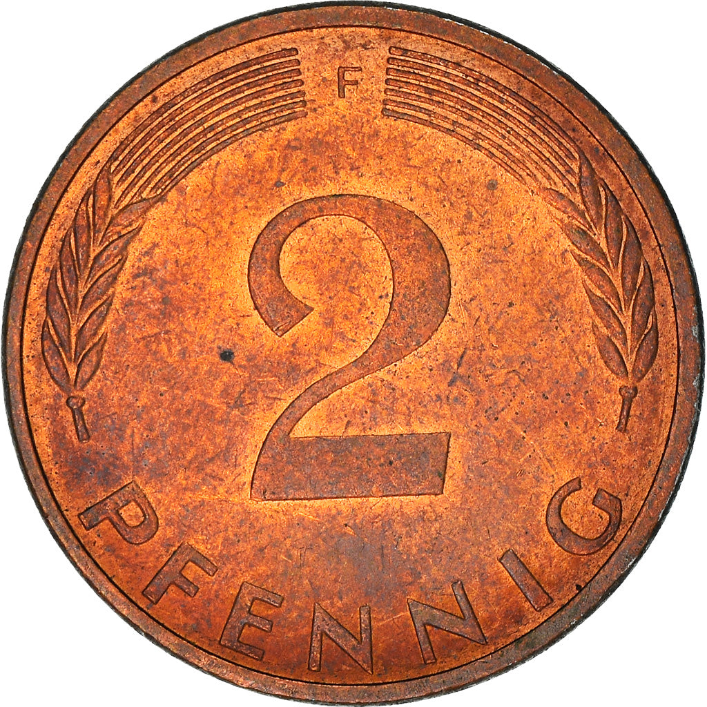 Moeda, ALEMANHA - REPÚBLICA FEDERAL, 2 Pfennig, 1989, Stuttgart, EF(40-45)
