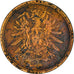 Coin, GERMANY - EMPIRE, Wilhelm I, 2 Pfennig, 1875, Berlin, VF(20-25), Copper