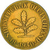Coin, GERMANY - FEDERAL REPUBLIC, 10 Pfennig, 1950, Stuttgart, EF(40-45), Brass