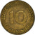 Munten, Federale Duitse Republiek, 10 Pfennig, 1971, Stuttgart, ZF, Brass Clad