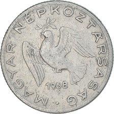 Coin, Hungary, 10 Filler, 1958, Budapest, VF(20-25), Aluminum, KM:547