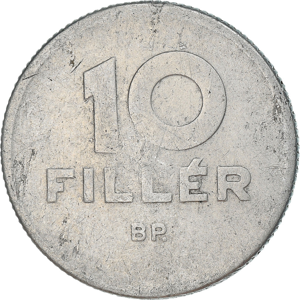 Coin, Hungary, 10 Filler, 1958, Budapest, VF(20-25), Aluminum, KM:547