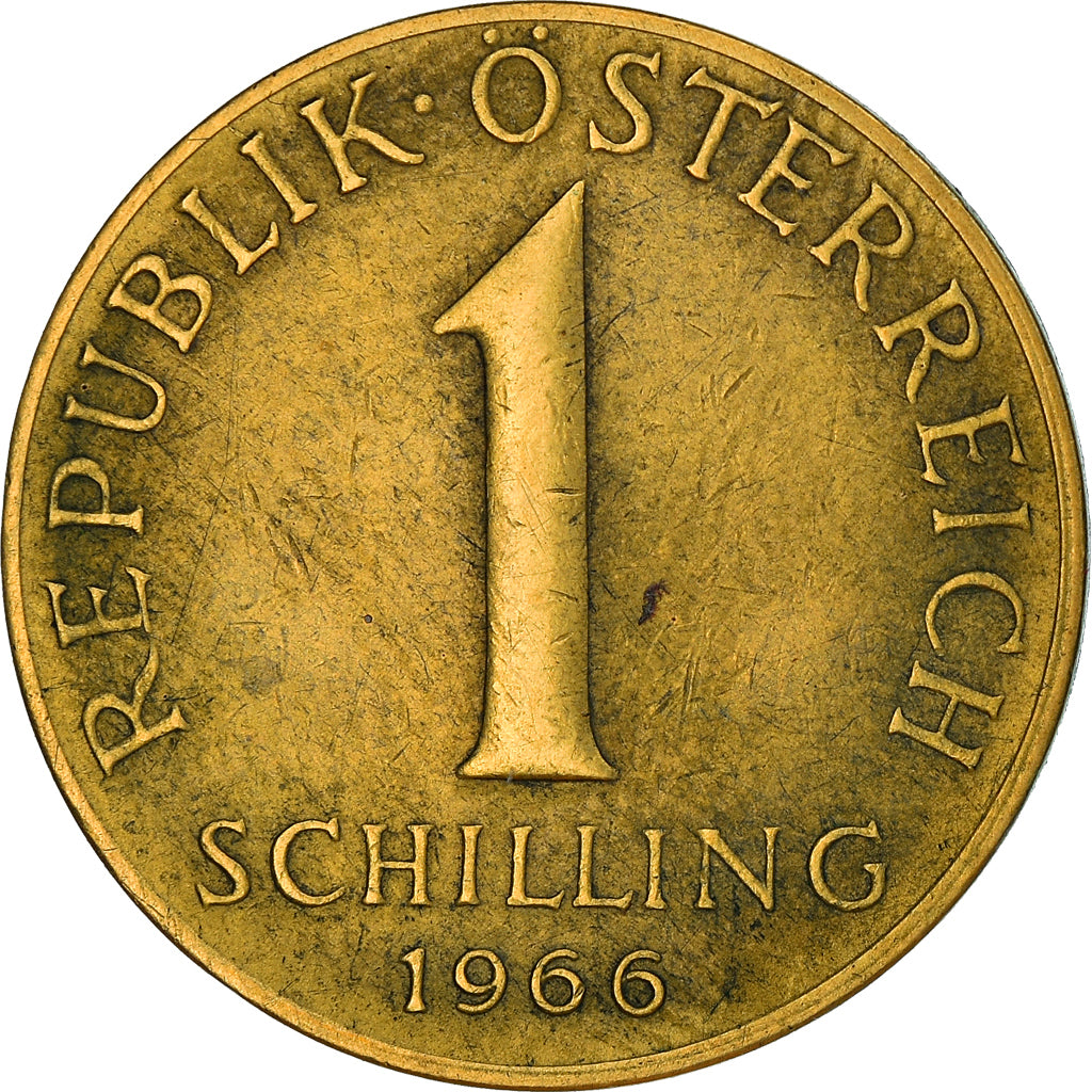 Moneta, Austria, Schilling, 1966, BB, Alluminio-bronzo, KM:2886