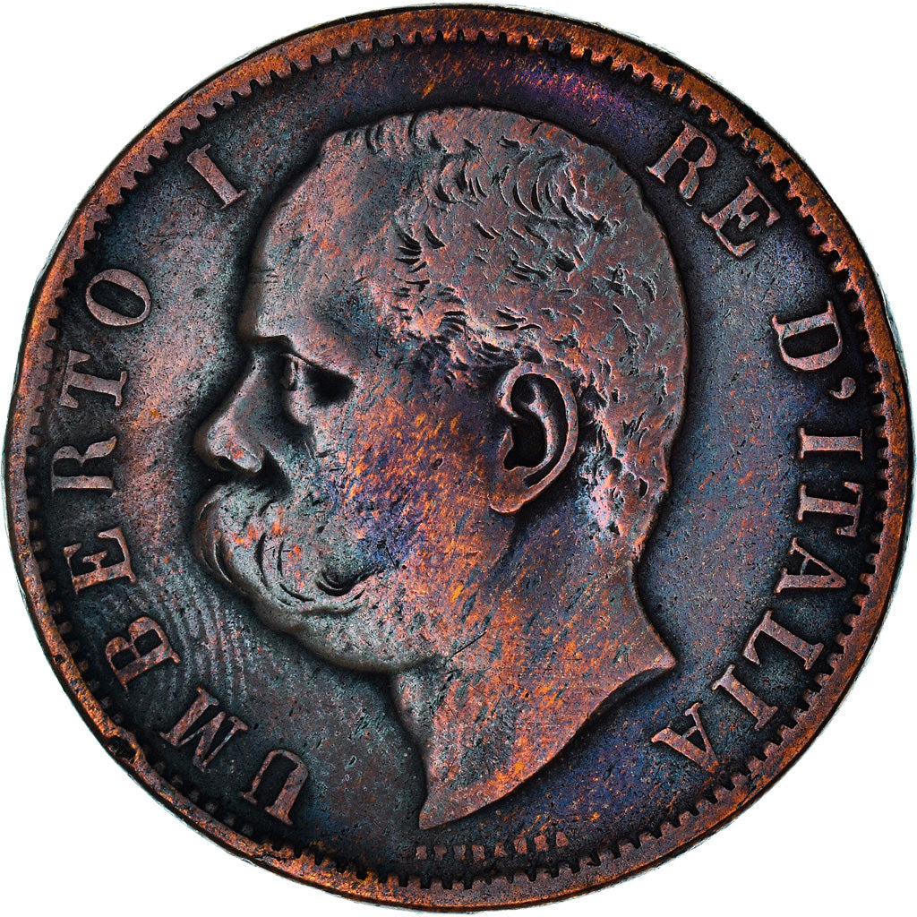 Moeda, Itália, Umberto I, 10 Centesimi, 1894, Rome, VF(20-25), Cobre, KM:27.2