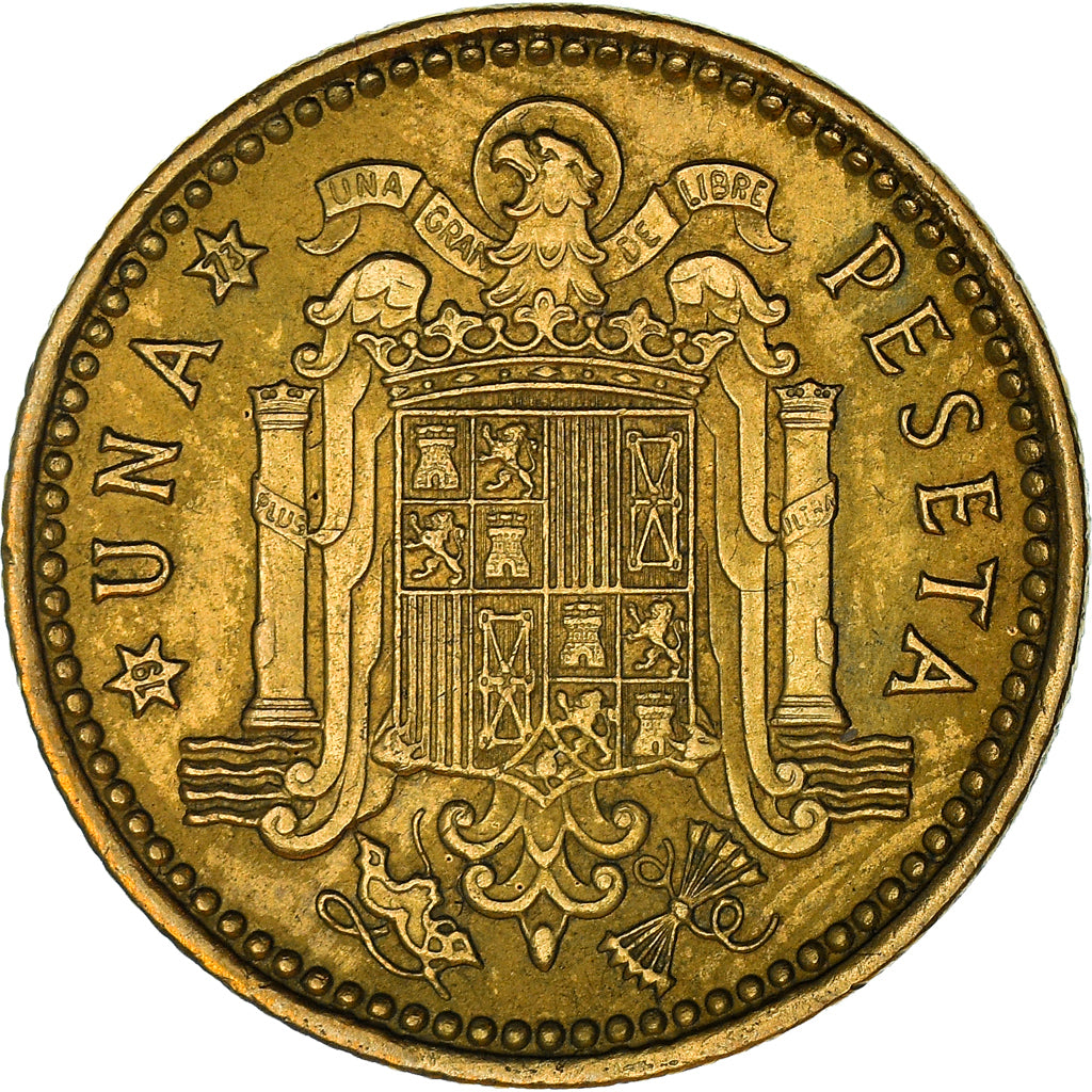Moeda, Espanha, Francisco Franco, caudillo, Peseta, 1973, AU(50-53)