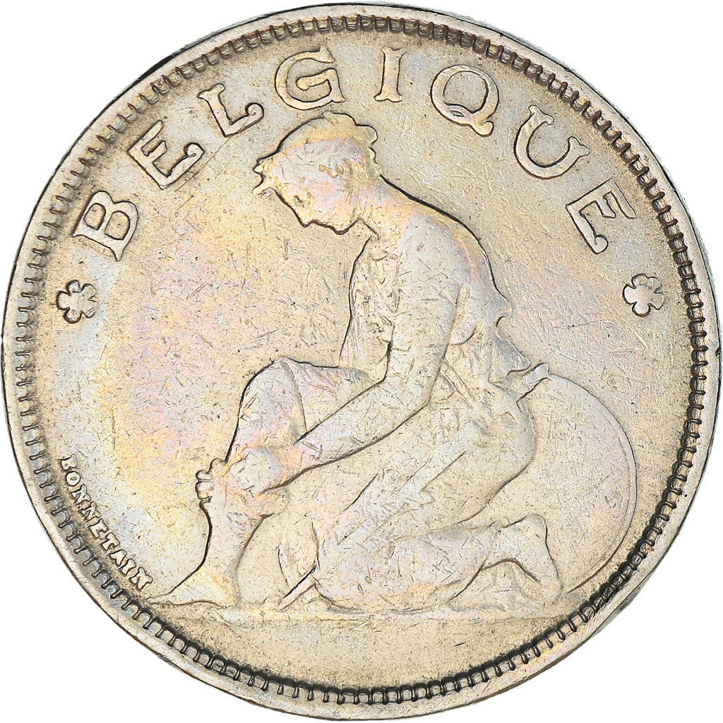 Munten, België, 2 Francs, 2 Frank, 1923, FR, Nickel, KM:91.1