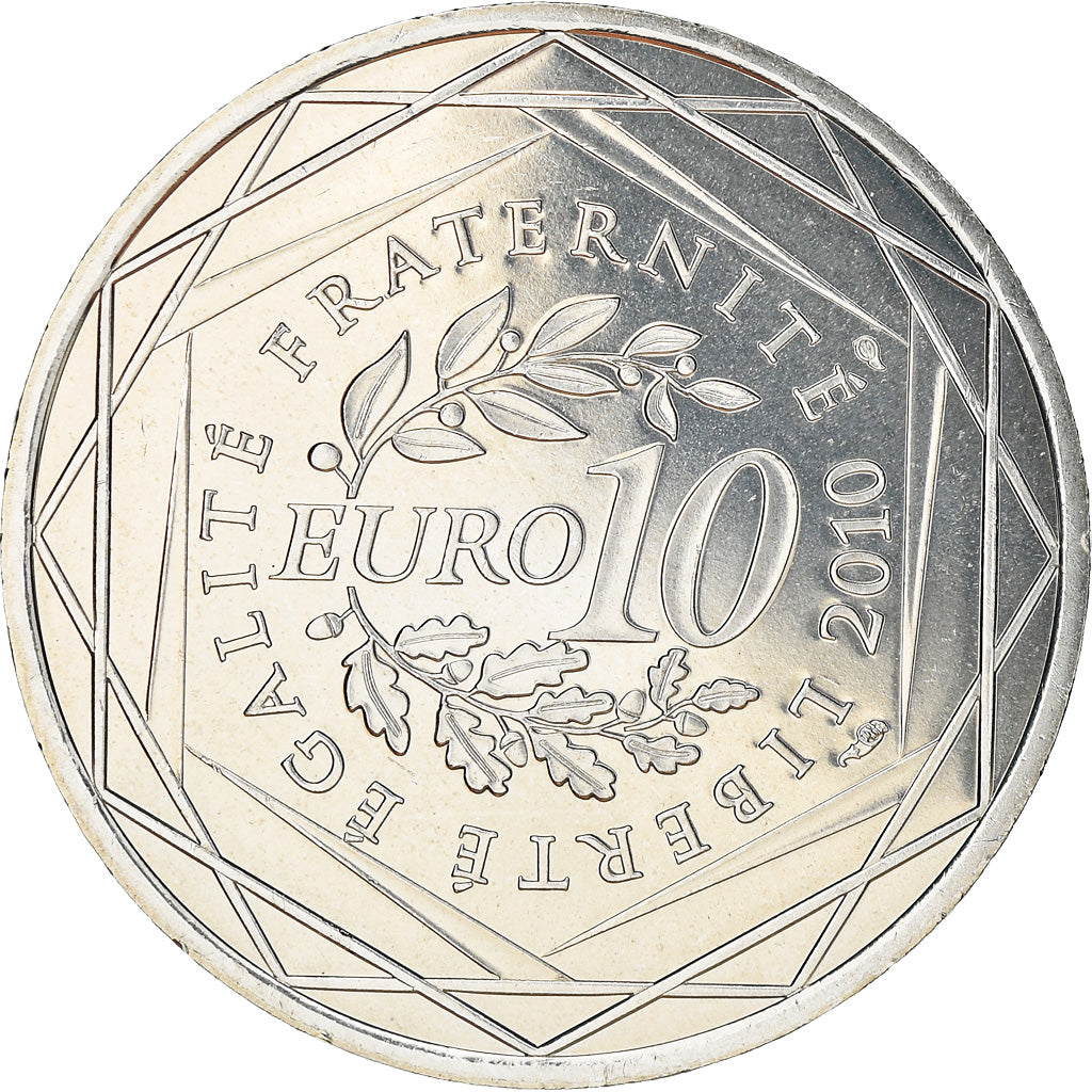 France, 10 Euro, Limousin, 2010, MS(63), Silver