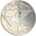 France, 10 Euro, Bourgogne, 2010, MS(63), Silver
