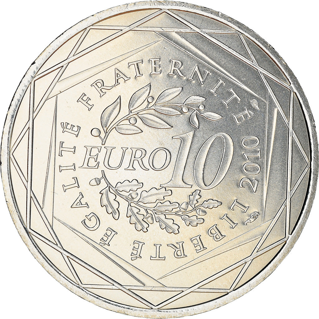 Frankreich, 10 Euro, Bretagne, 2010, UNZ, Silber