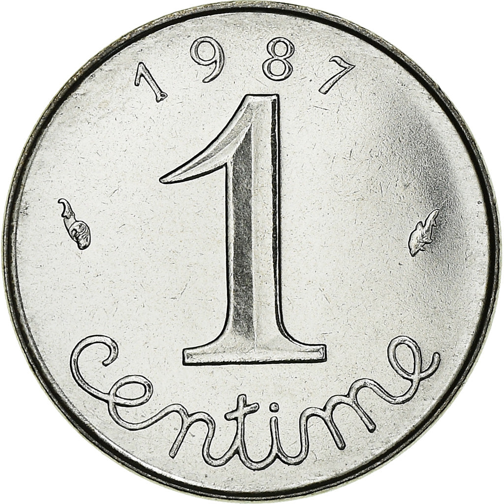 Coin, France, Épi, Centime, 1987, Paris, FDC, MS(65-70), Stainless Steel