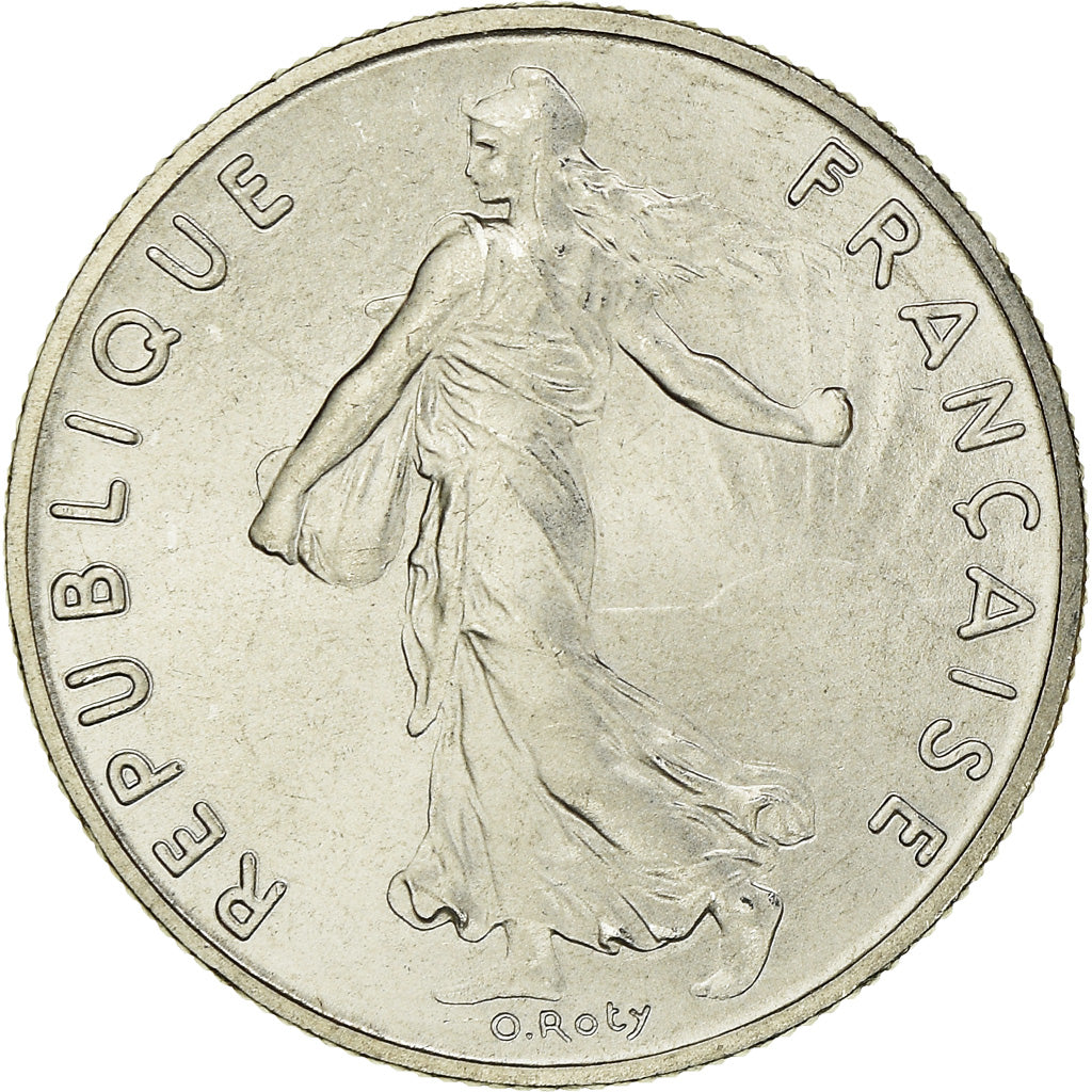 Moeda, França, Semeuse, 1/2 Franc, 1986, Paris, FDC, MS(65-70), Níquel