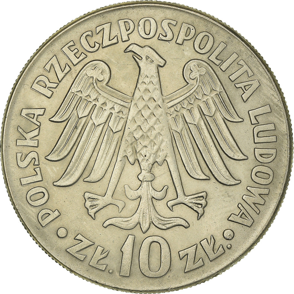 Münze, Polen, 10 Zlotych, 1964, SS, Kupfer-Nickel, KM:52.2