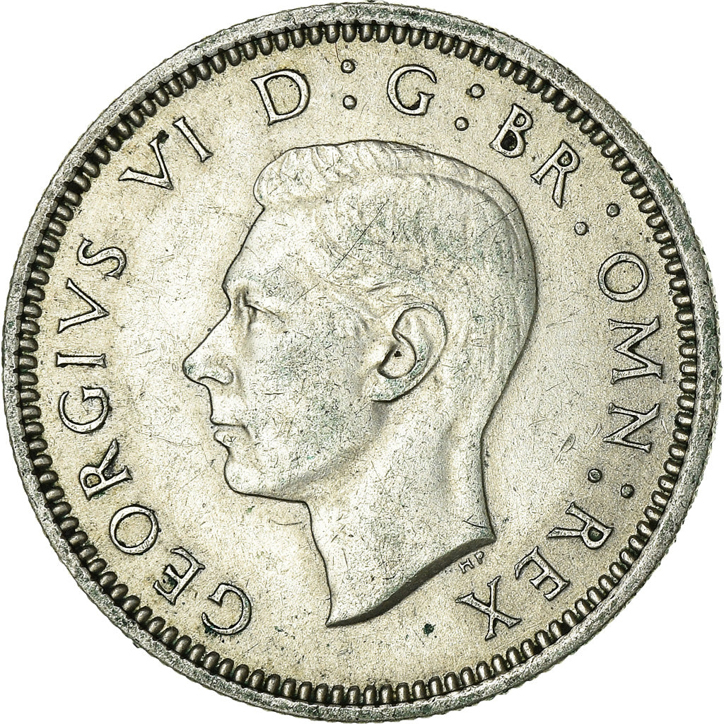 Coin, Great Britain, George VI, 6 Pence, 1939, AU(50-53), Silver, KM:852