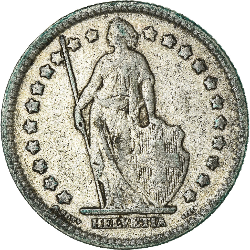 Coin, Switzerland, Franc, 1914, Bern, VF(20-25), Silver, KM:24