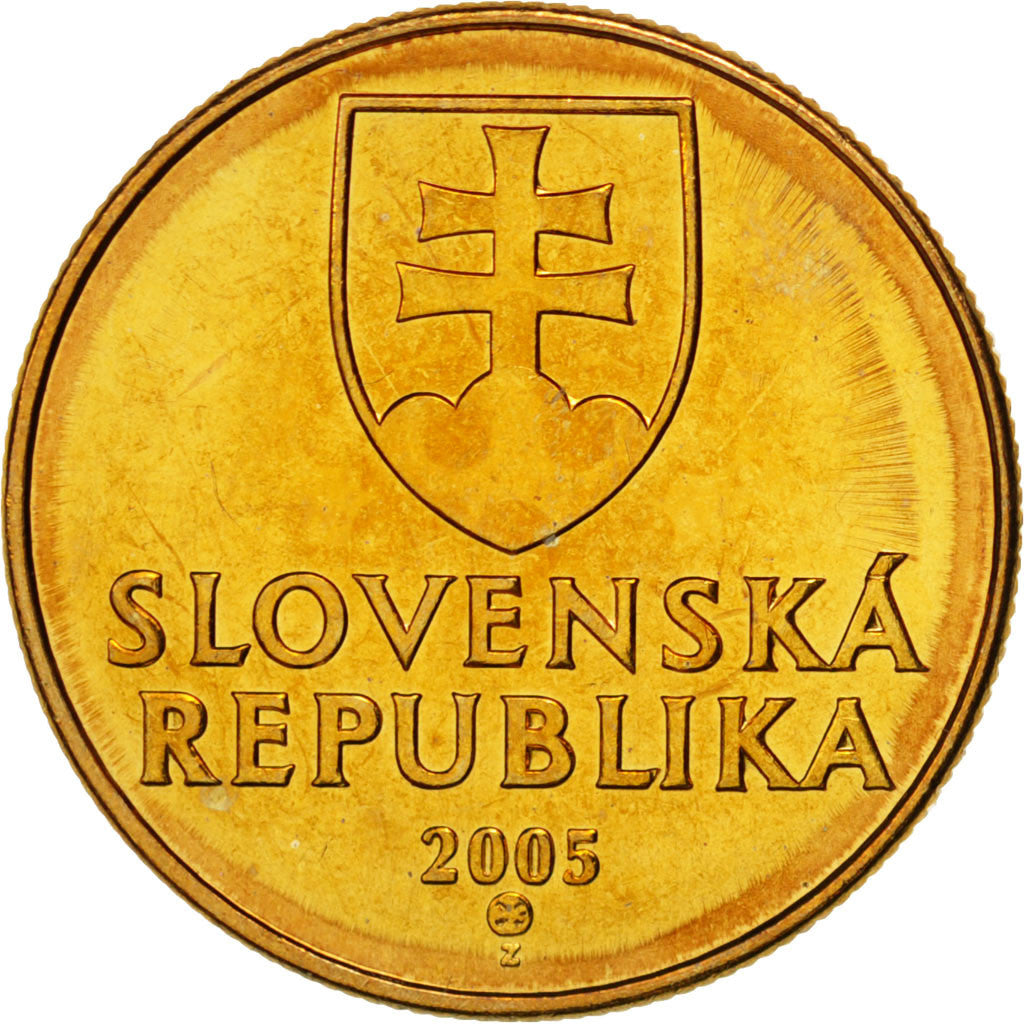 Münze, Slowakei, Koruna, 2005, STGL, Bronze Plated Steel, KM:12