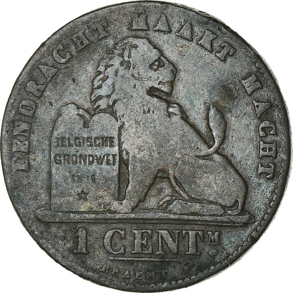 Moneta, Belgio, Leopold II, Centime, 1887, B+, Rame, KM:34.1