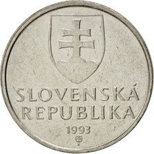 Monnaie, Slovaquie, 5 Koruna, 1993, SPL, Nickel plated steel, KM:14