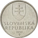 Münze, Slowakei, 5 Koruna, 1993, UNZ, Nickel plated steel, KM:14