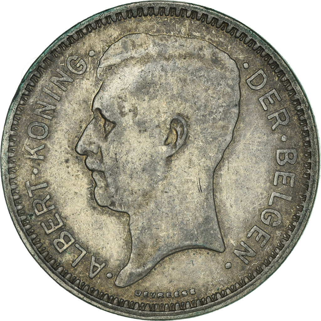 Coin, Belgium, 20 Francs, 20 Frank, 1934, EF(40-45), Silver, KM:104.1