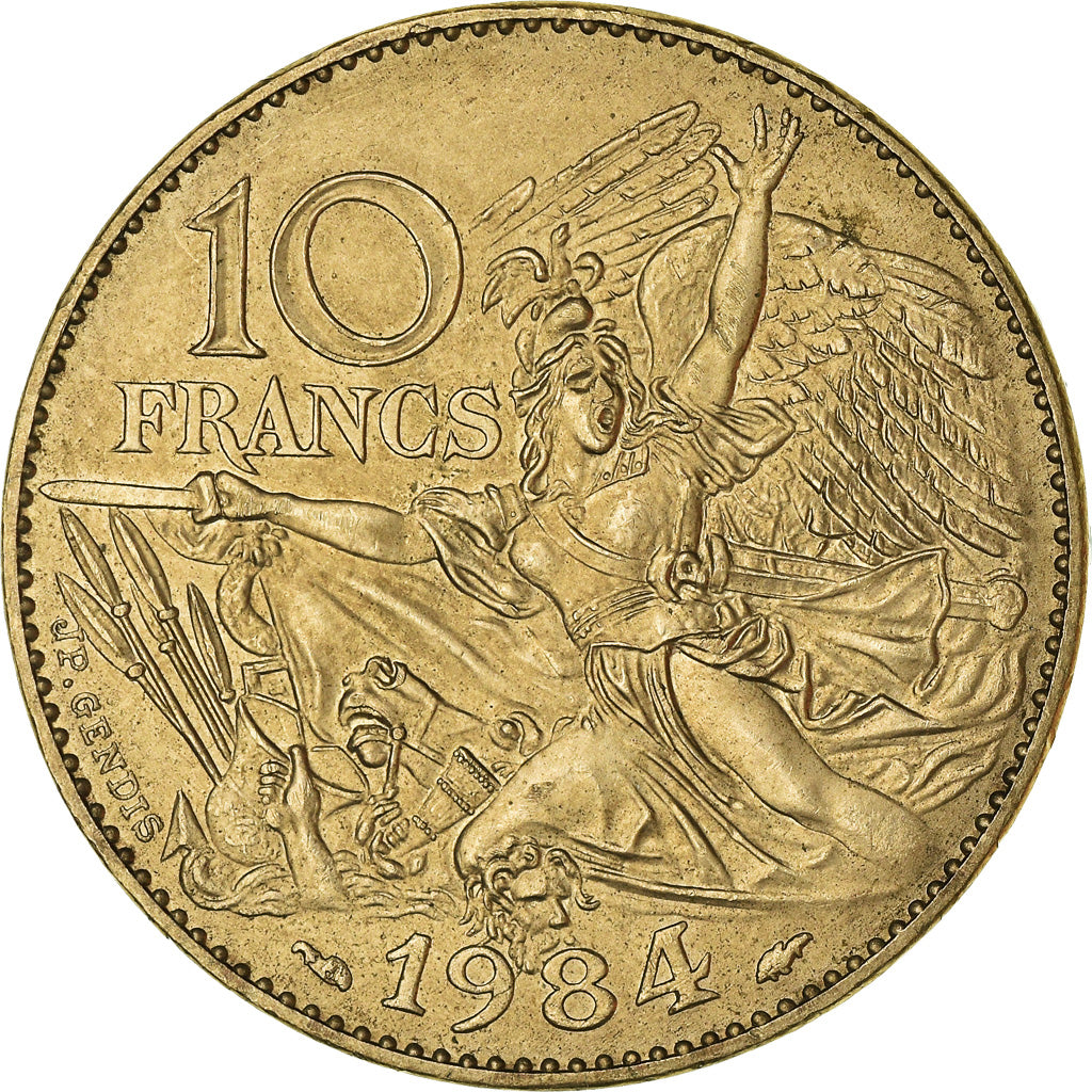 Coin, France, François Rude, 10 Francs, 1984, AU(55-58), Nickel-Bronze, KM:954