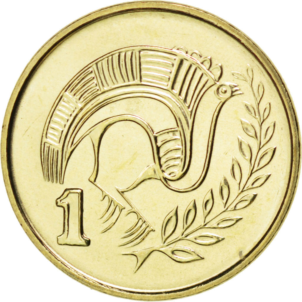 Münze, Zypern, Cent, 2003, STGL, Nickel-brass, KM:53.3