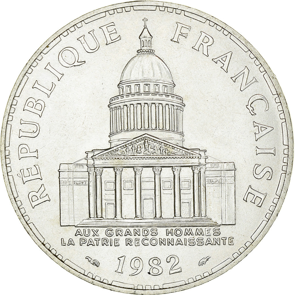 Coin, France, Panthéon, 100 Francs, 1982, Paris, MS(60-62), Silver, KM:951.1