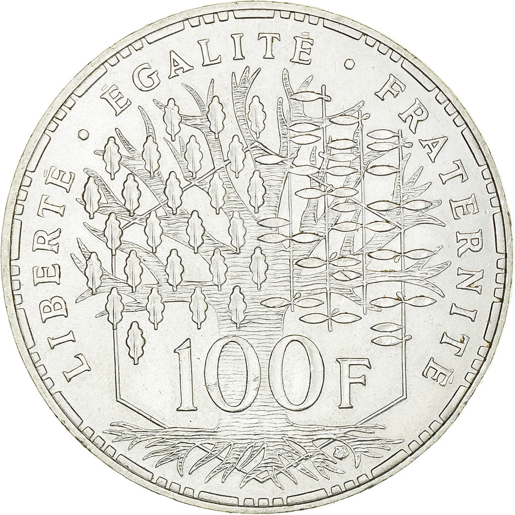 Coin, France, Panthéon, 100 Francs, 1982, Paris, MS(60-62), Silver, KM:951.1