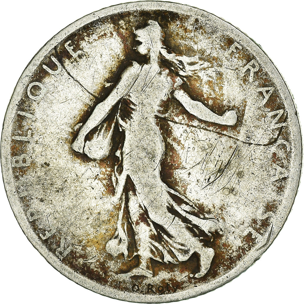 Coin, France, Semeuse, Franc, 1901, Paris, VF(30-35), Silver, KM:844.1