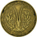 Coin, West African States, 25 Francs, 1975, EF(40-45), Aluminum-Bronze, KM:5