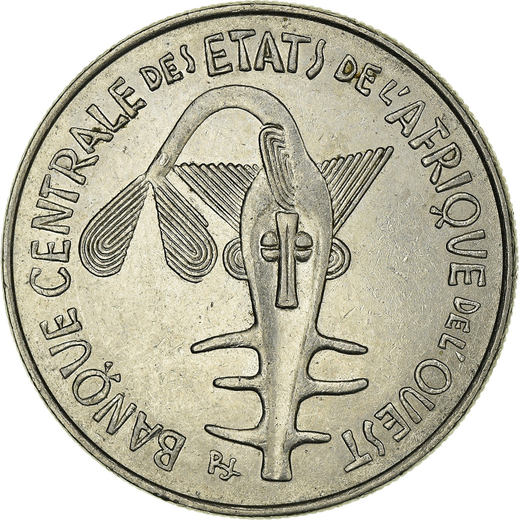 Coin, West African States, 100 Francs, 1976, AU(50-53), Nickel, KM:4