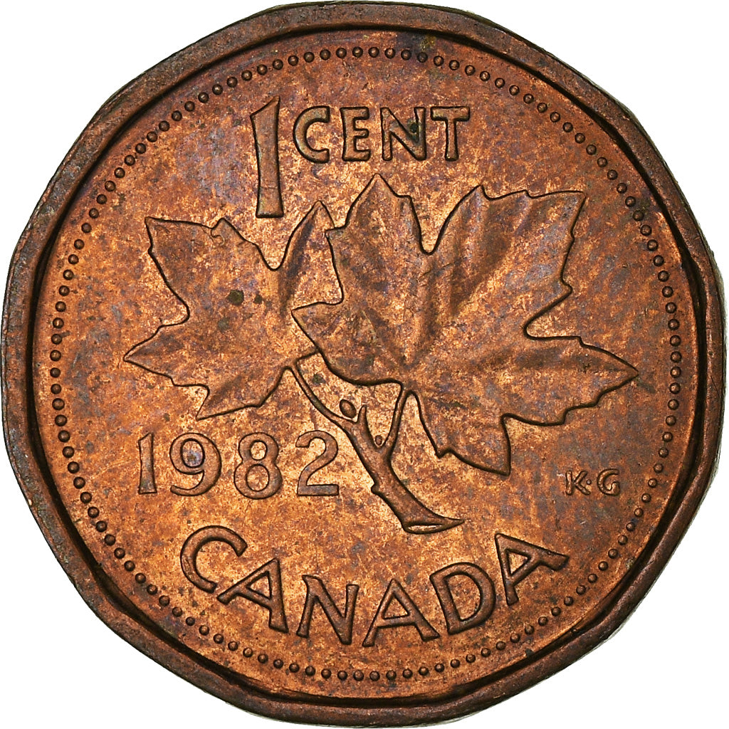 Moneta, Canada, Elizabeth II, Cent, 1982, Royal Canadian Mint, Ottawa, BB
