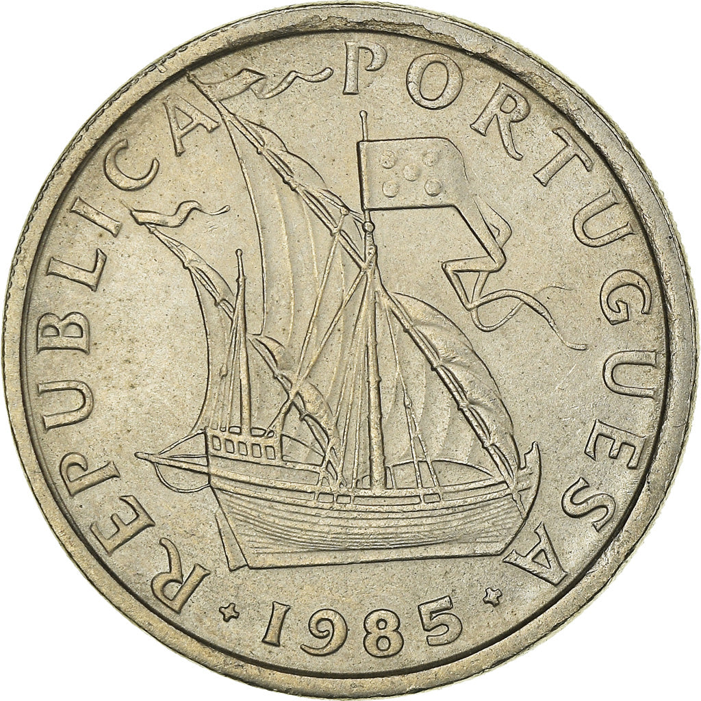 Monnaie, Portugal, 5 Escudos, 1985, SUP+, Cupro-nickel, KM:591