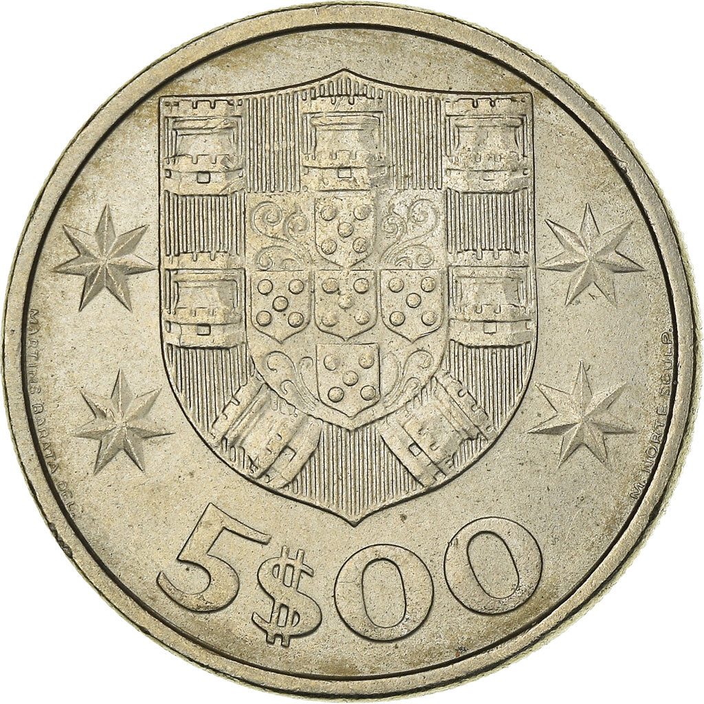 Monnaie, Portugal, 5 Escudos, 1985, SUP+, Cupro-nickel, KM:591