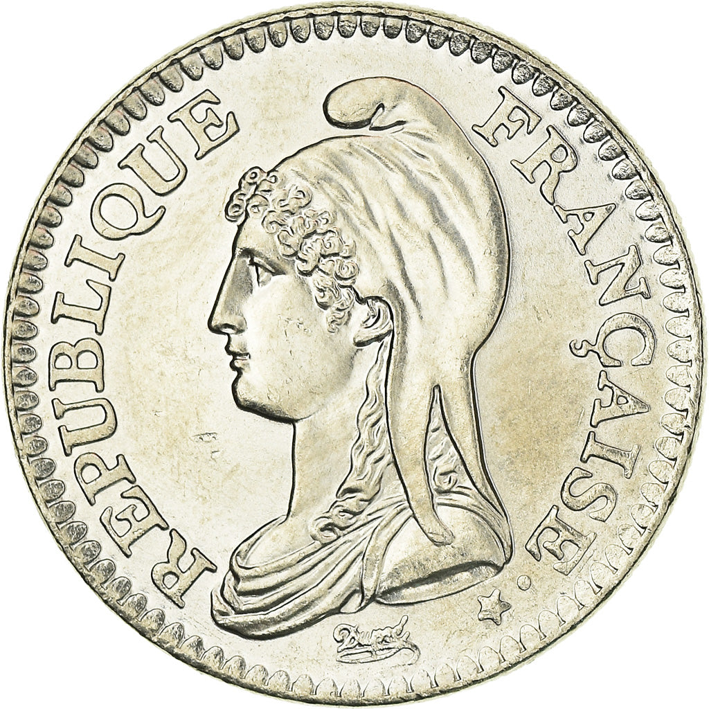 Coin, France, République, Franc, 1992, Paris, MS(60-62), Nickel, KM:1004.1