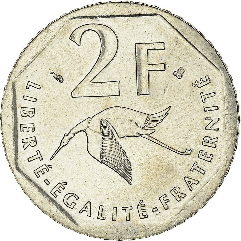 Münze, Frankreich, Guynemer, 2 Francs, 1997, SS+, Nickel, KM:1187