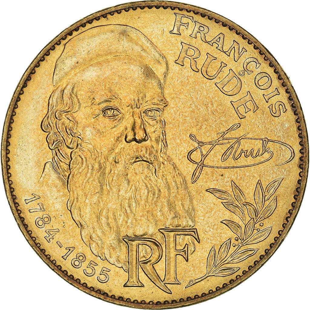 Moneta, Francia, François Rude, 10 Francs, 1984, SPL-, Nichel-bronzo, KM:954