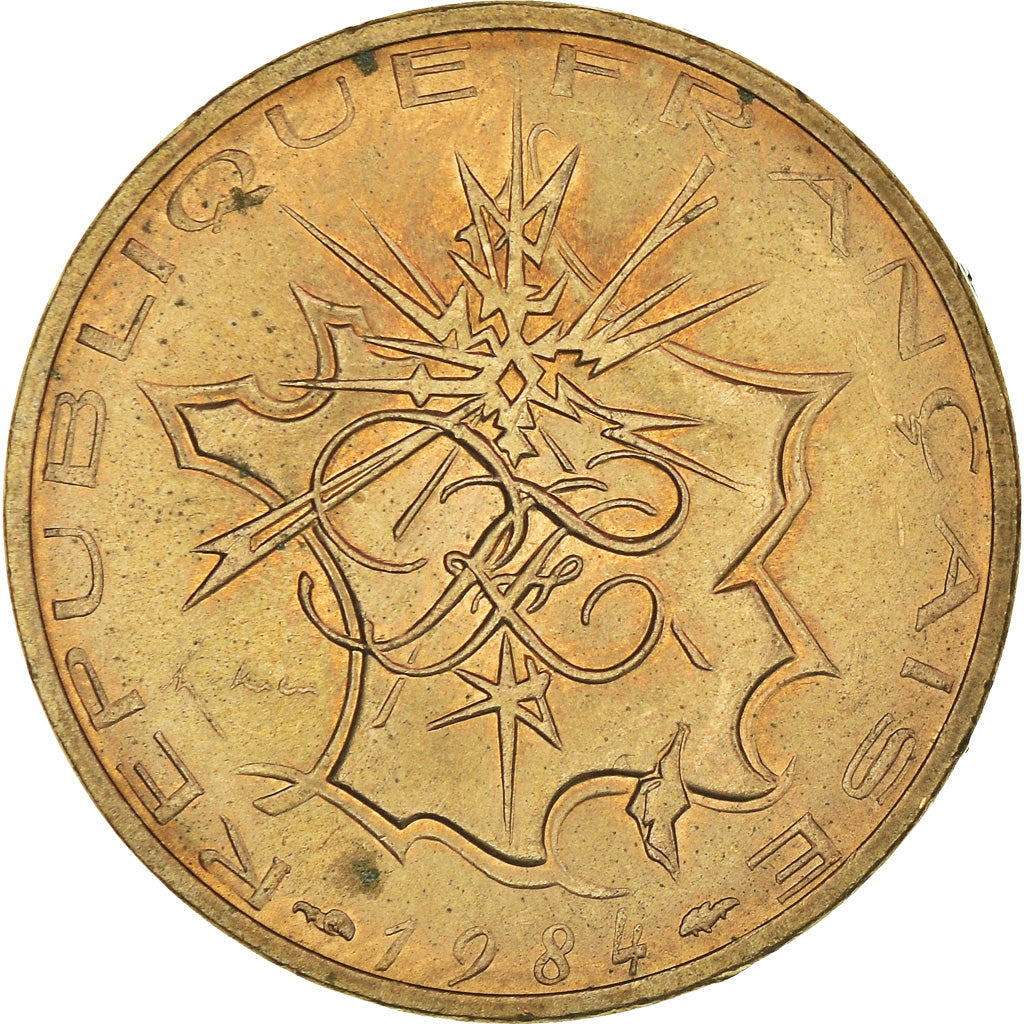 Coin, France, Mathieu, 10 Francs, 1984, AU(50-53), Nickel-brass, KM:940