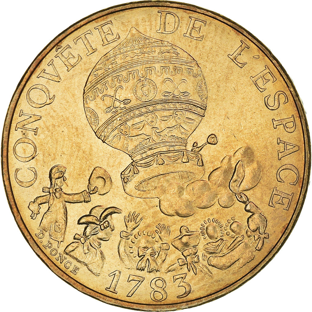 Münze, Frankreich, La conquête, 10 Francs, 1983, VZ, Nickel-Bronze, KM:952