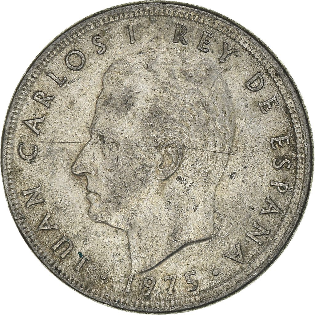 Coin, Spain, Juan Carlos I, 5 Pesetas, 1977, EF(40-45), Copper-nickel, KM:807
