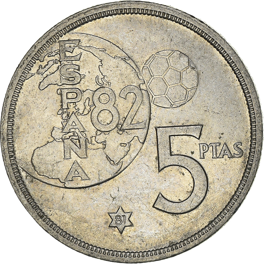Monnaie, Espagne, Juan Carlos I, 5 Pesetas, 1981, TTB, Cupro-nickel, KM:817