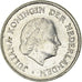Coin, Netherlands, Juliana, 25 Cents, 1977, EF(40-45), Nickel, KM:183