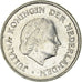 Coin, Netherlands, Juliana, 25 Cents, 1977, EF(40-45), Nickel, KM:183