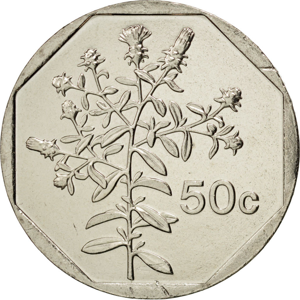 Coin, Malta, 50 Cents, 2006, MS(65-70), Copper-nickel, KM:98