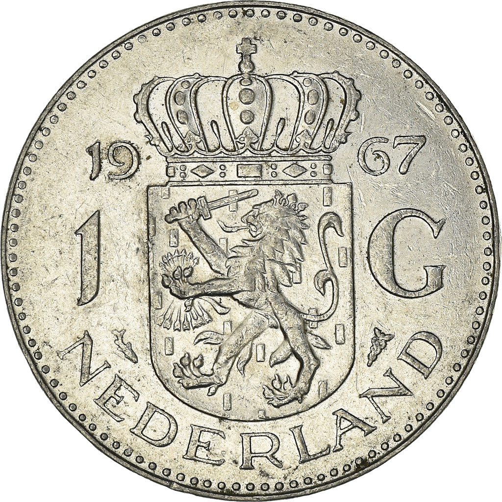 Monnaie, Pays-Bas, Juliana, Gulden, 1967, TTB, Nickel, KM:184a