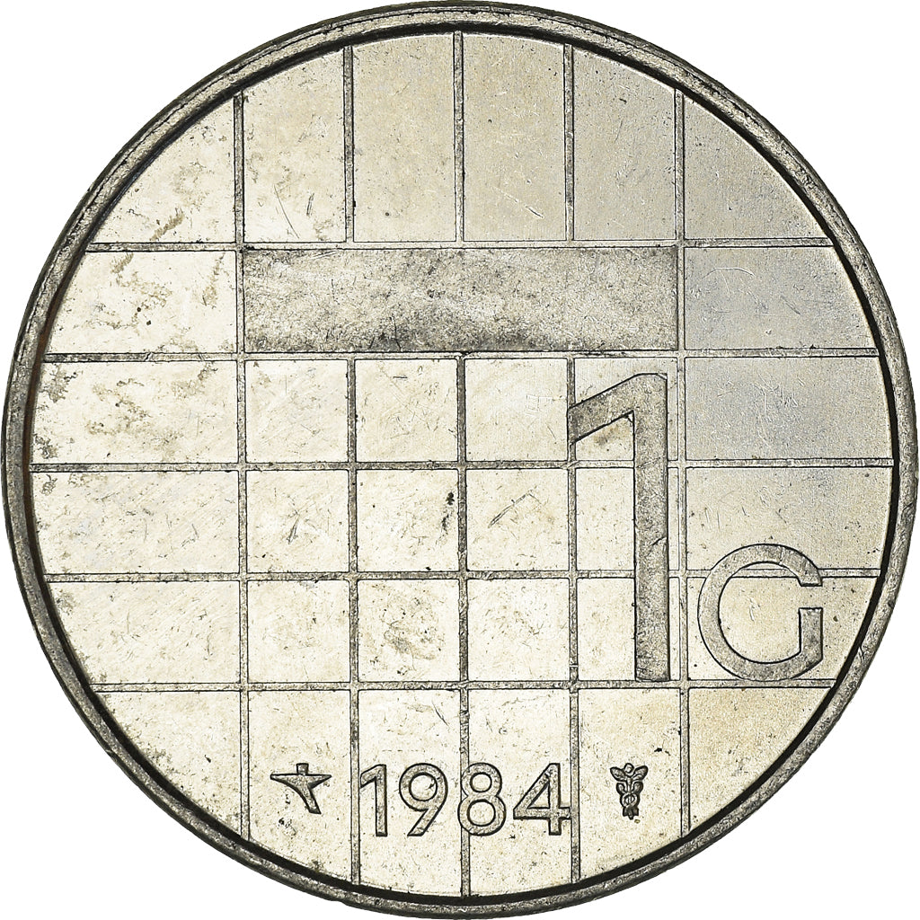 Monnaie, Pays-Bas, Beatrix, Gulden, 1984, TTB, Nickel, KM:205
