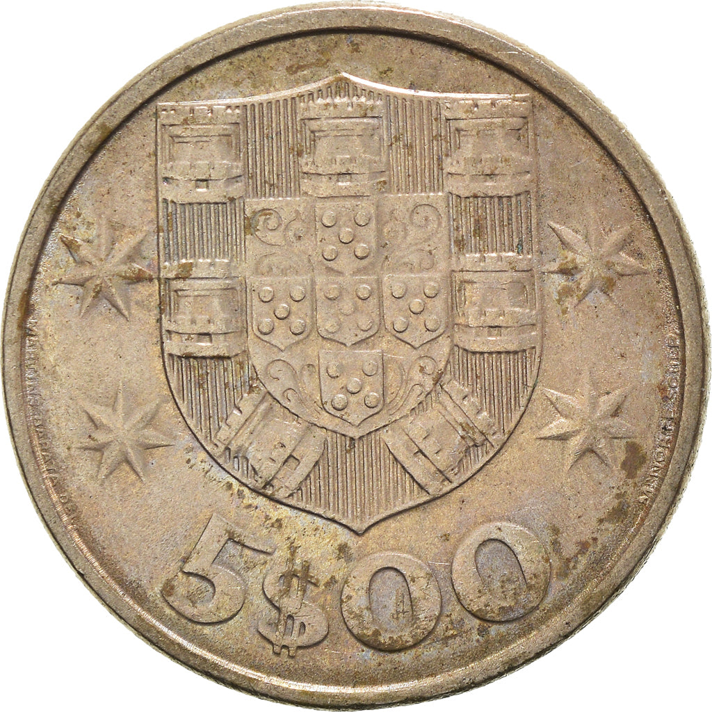 Monnaie, Portugal, 5 Escudos, 1984, TTB, Cupro-nickel, KM:591